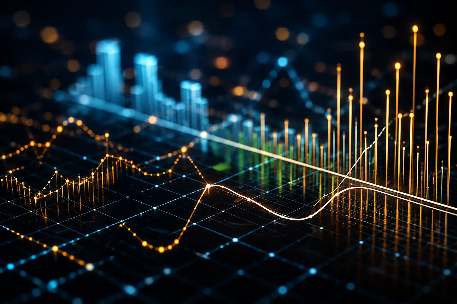 Visualisation de données de performance marketing en croissance