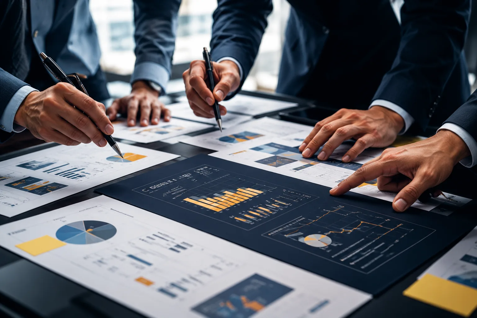 Équipe examinant des rapports de performance Google Ads